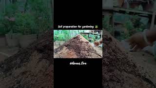 Soil preparation for gardening🪴  greenera flowers gardening youtubeshorts [upl. by Bickart]