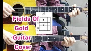 Sting Fields Of Gold Acoustic Guitar CoverChords 배우기 [upl. by Sydalg]