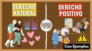 ✨DERECHO NATURAL y POSITIVO Descubre las Diferencias con estos Ejemplos [upl. by Avaria]