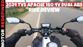 Finally 2024 TVS Apache RTR 160 4V SE Dual ABS Ride Review  Better Than Bajaj Pulsar N160 [upl. by Lothario]