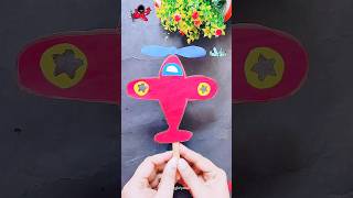 Easy Diy kids Paper craft🛩️❤️😨shorts trending viralvideo funny story flight diy craft kids [upl. by Assiar]