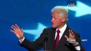 Bill Clinton speaks at the 2012 DNC CSPAN  Full Speech [upl. by Llertnauq]