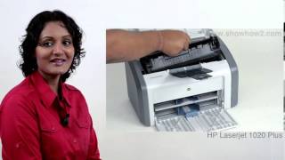 HP LaserJet 1020 Plus  How To Install An Ink Cartridge [upl. by Eenttirb699]