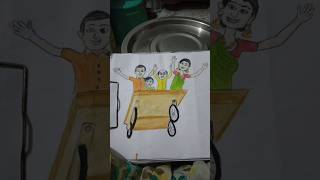 how to draw a tarak mehta ka chota chasma youtubeshorts shorts cartoon drawing [upl. by Kare128]