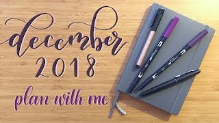 Plan With Me  December 2018 [upl. by Manton]