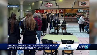 Des Moines last MaidRite restaurant runs out of food Sunday after community steps up to help [upl. by Llenart]