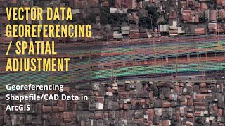 CAD or Shapefile Data Georeferencing  Spatial Adjustment in ArcGIS Desktop [upl. by Leahcar688]