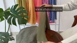 Heavy Crinkled Cotton Hijab  Review  RF Abayas amp Hijabs [upl. by Natassia]