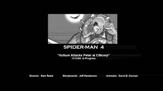 SpiderMan 4 Citicorp Battle Animatic 2009 FOUND MEDIA [upl. by Harlin975]