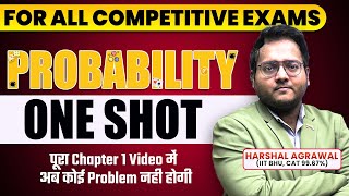 Probability for All Competitive Exams  Probability One Shot  Pre to Mains Complete  Harshal Sir [upl. by Carleton]