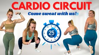 25 MIN FULL BODY CARDIO WORKOUT  No Equipment Needed Intense Circuit [upl. by Refotsirk]