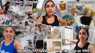 LIMPIEZA INTENSA‼️🤯 Se esta Empolvado todo😵‍💫 lo que traje del Convivio🍩Un Vanity de Tik Tok🤔⁉️ [upl. by Courtney983]