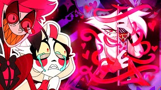 HAZBIN HOTEL REACT TO ADDICT Angel Dust stands up to Valentino  Music Video  Reaction [upl. by Neeroc]