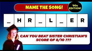 Guess the 80s Song Word Puzzle CHALLENGE Will You Beat It [upl. by Laet]