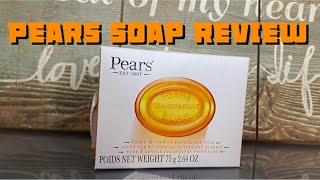 Bar Soap Review Pears Transparent Soap [upl. by Ovatsug479]