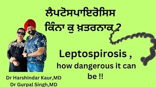 Leptospirosis how dangerous ਕਿੰਨਾ ਖ਼ਤਰਨਾਕ ਹੈ ਲੈਪਟੋਸਪਾਇਰੋਸਿਸ 189 [upl. by Arracot482]