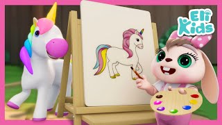 Drawing Song More  Eli Kids Songs amp Nursery Rhymes Compilations [upl. by Chlo]