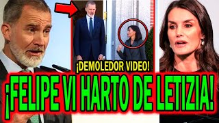 🔴BOMBA DEMOLEDOR VIDEO Felipe VI HARTO de Letizia Ortiz en FALLO PROTOCOLO tras Jaime del Burgo [upl. by Downe]