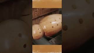 Woodturing  Masterpiece from Bowling Pins woodwork woodturning woodworking short [upl. by Harland]