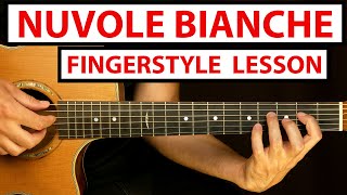 Ludovico Einaudi  Nuvole Bianche  Fingerstyle Guitar Lesson Tutorial How to Play Fingerstyle [upl. by Solon576]