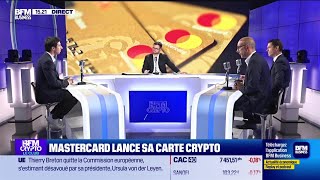 BFM Crypto le Club  Mastercard lance sa carte crypto [upl. by Atikam]