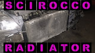 Scirocco Radiator Install  EP4 [upl. by Artap266]