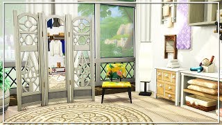 THE SIMS 4  BUILD  WALKIN CLOSET Laundry Day Stuff Pack [upl. by Nilesoj522]