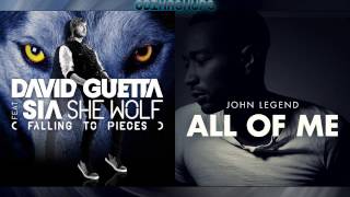 David Guetta x John Legend  All of She Wolf [upl. by Asiulana]