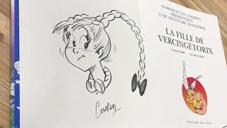 Astérix tome 38  Didier Conrad dessine Adrénaline la fille de Vercingétorix [upl. by Nyltak]