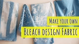 Bleach art make your own fabric part 1 [upl. by Nnylasor]