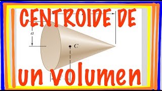 CENTROIDE DEL VOLUMEN DE MEDIO CONO RECTO PARTE 1 [upl. by Dona]