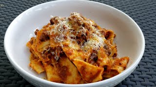 Pappardelle Bolognese Simple and Delicious Recipe [upl. by Ariella552]