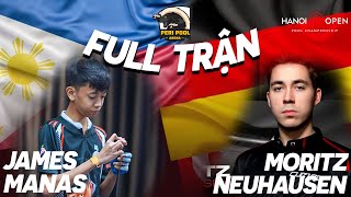 Full Trận  James Manas vs Neuhausen  Giải billiards Peri 9Ball Open 2023  Table TV [upl. by Lattie]