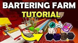 Best 121 Bartering Farm with Auto Sorting in Minecraft Bedrock MCPEXboxPS4Nintendo SwitchPC [upl. by Nnylatsyrc]