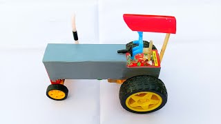 How To Make Matchbox Tractor At Home  Amazing Diy Toy [upl. by Audris]