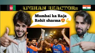 Indian Cricket Team celebration  Marine Drive  Rj Rounak  Afghan Reaction [upl. by Aley]