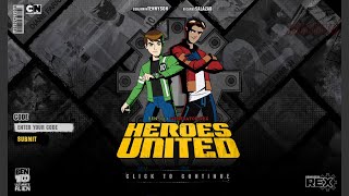 Ben 10  Generator Rex Heroes United Flash Game No Commentary [upl. by Adine223]