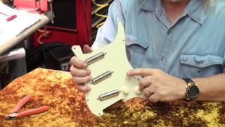 Seymour works on a pickguard for Mark Knopfler [upl. by Lyndon469]