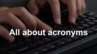 When to define acronyms in academic writing [upl. by Ginger]