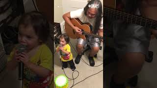 Grandpa plays guitar alongside singing toddler in emotional and hilarious duet [upl. by Attena]