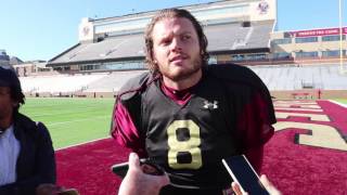 Football Patrick Towles Postpractice [upl. by Eatnohs]