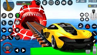 Mega Ramp Car Stunts car races  Ramp car stunts racing driving simulator  Android Gameplay [upl. by Crudden931]