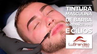 Tintura masculina de barba sobrancelhas e cílios com Refectocil [upl. by Odnala495]