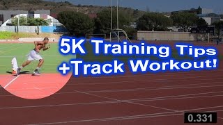 5k Running Tips Track Workout Beginners amp Advanced Runners [upl. by Anastas]