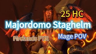 Majordomo Staghelm  25 HC  Firelands PTR  Mage POV [upl. by Adelaja]