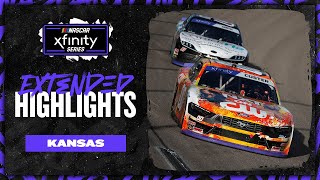 NASCAR Official Extended Highlights  Kansas Speedway  NASCAR Xfinity Series [upl. by Launce]