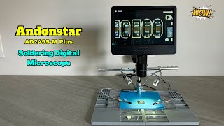 Andonstar AD249SM Plus 101 HDMI Soldering Digital Microscope [upl. by Uahsoj]