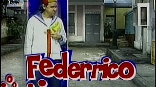 Federrico con Carlos Villagrán  RCTV 1983 [upl. by Ennazus]