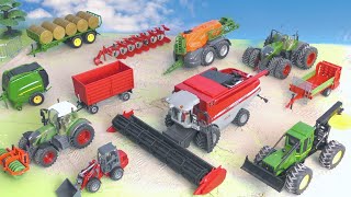 Trecker Güllewagen Mähdrescher amp Traktor  Bauernhof Fahrzeuge  Bauernhof Kinder  Farm Vehicles [upl. by Gertruda902]