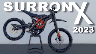 NEW 2023 Surron X Electric Dirt Bike  OFFICIAL Unboxing Test amp Review [upl. by Ahsei979]